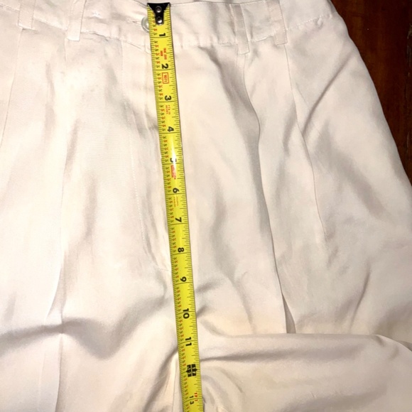 Express Silk Cream Dress Pants Sz 7/8 - Picture 7 of 10